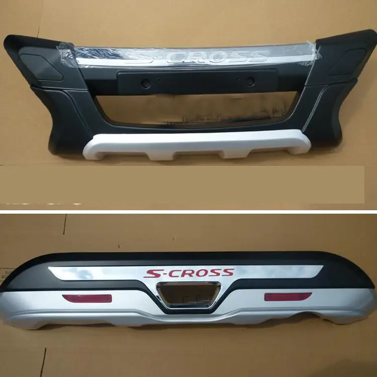 

Car styling ABS Chrome Front+Rear bumper cover trim Car styling for 2014 Suzuki S-CROSS