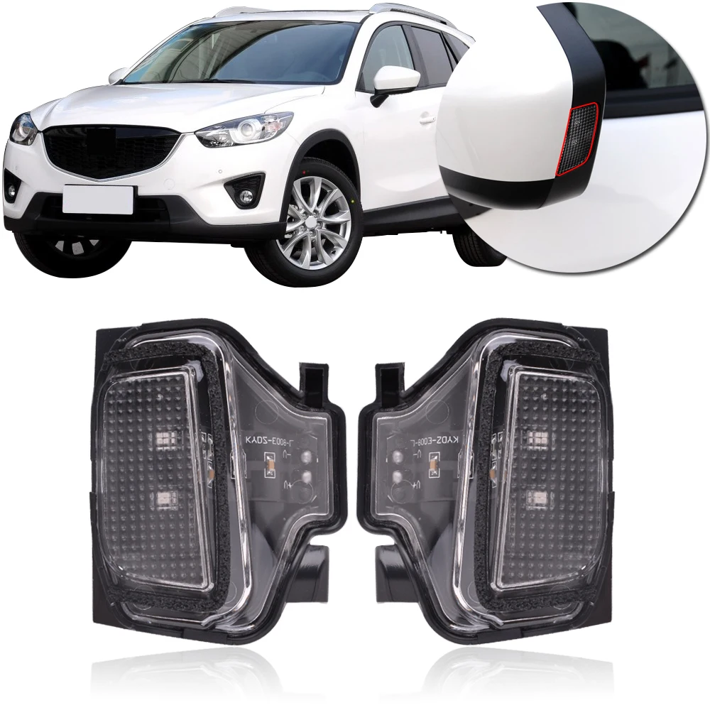 

CAPQX For MAZDA CX-5 2013 2014 2015 ATENZA AXELA High Quanlity Rearview Mirror Flash Light Turn Signal light lamp KD53-69-182B