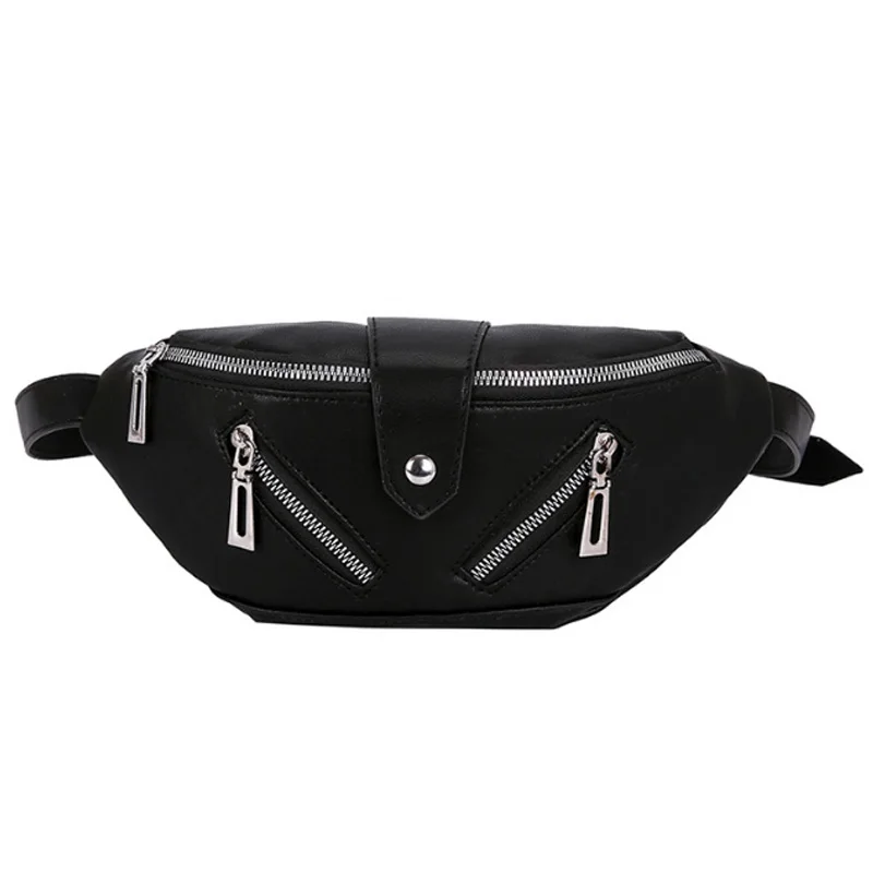 

NEW- Fashion Shoulder Bag Unisex Chest Messenger Bag Simple Pu Multi-Function Bag Travel Chest and Waist Bag