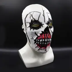 Страшная маска для Хэллоуина, страшные вечерние платья с привидениями, инструмент, кровавое страшное покрытие на голову, макияж, косплей