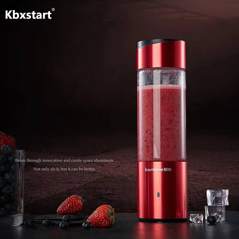 Kbxstart 7,4 в персональный стеклянный блендер для смузи, перезаряжаемый портативный блендер, соковыжималка, чашка, Многофункциональный миксер для фруктового сока