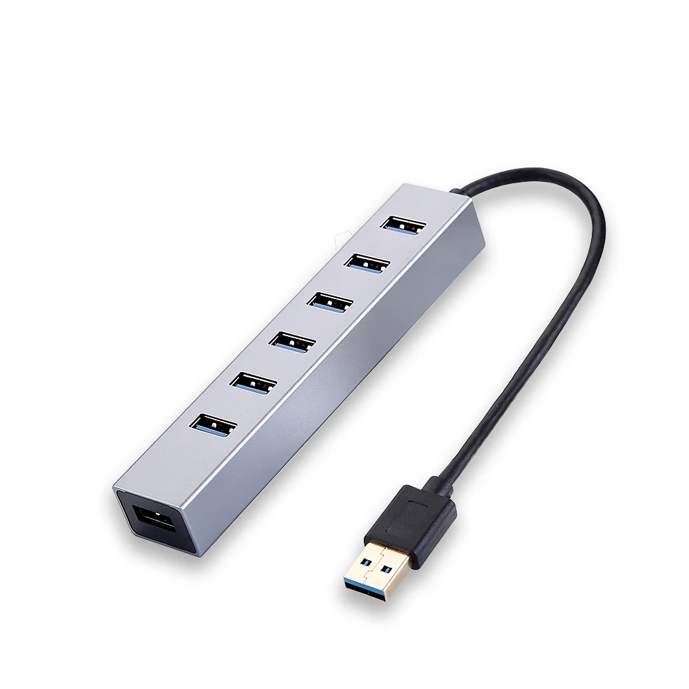 Алюминиевый 7 портов USB концентратор 2 0 3 сплиттер адаптер для ноутбука Аксессуары