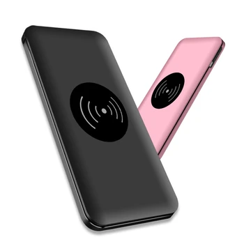

Ulta Thin 10000mAh Power Bank QI Wireless Charger Fast Charging Powerbank External Battery For iPhone 8 X XR XS Samsung Xiaomi