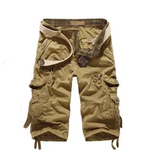 Уличная одежда 29-40 модные брюки-карго мужские повседневные свободные мужские Джинсы Летние Стильные брюки до колена Мужские