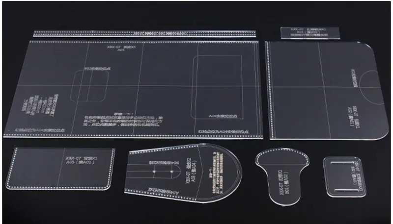 1 Набор кожаных сумок для шитья акриловый шаблон для трафарета ручной работы