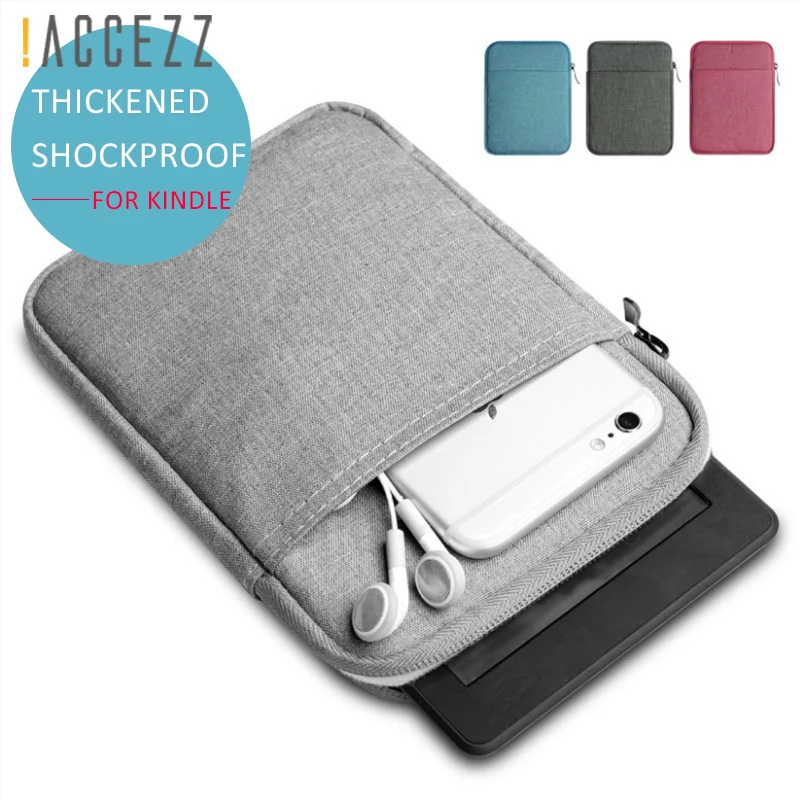 !ACCEZZ 6inch Tablet Sleeve For Amazon Kindle Paperwhite 1 2 3 Cotton Shockproof Full Protective Ultra Slim Case Cover Bag Funda |