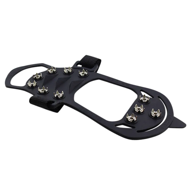 Climbing Silicone Shoe Cover Non-slip Snow Cleats Shoes Boots Cover Step Ice Spikes Grips Crampons For Hiking #2D11 (4)