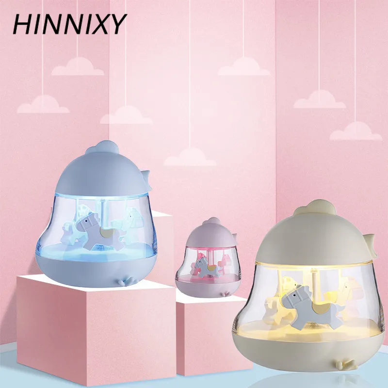 

Hinnixy Carousel Music Light Colorful Atmosphere Sensor Night Lamp Children Kids Baby Bedroom Decor Lighting Romantic Gifts