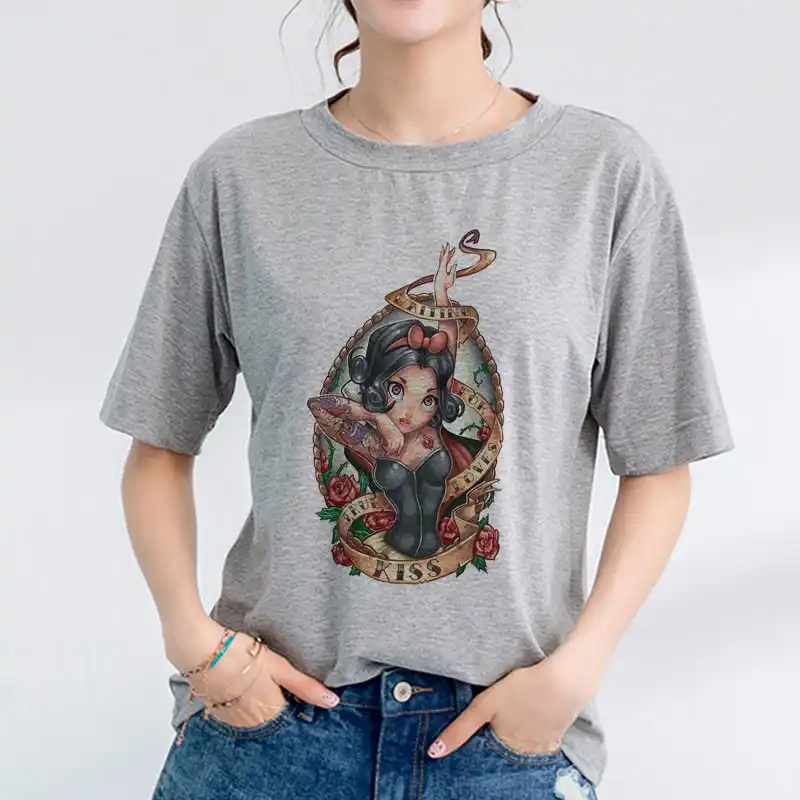 Fashion 2019 Tshirt 80s Gothic Women T Shirt 90s Aesthetic Grunge