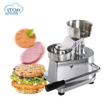 ITOP пресс для гамбургеров 10 см 13 см диаметр ручной Пэтти производитель из нержавеющей стали база с 500 шт масляной бумаги