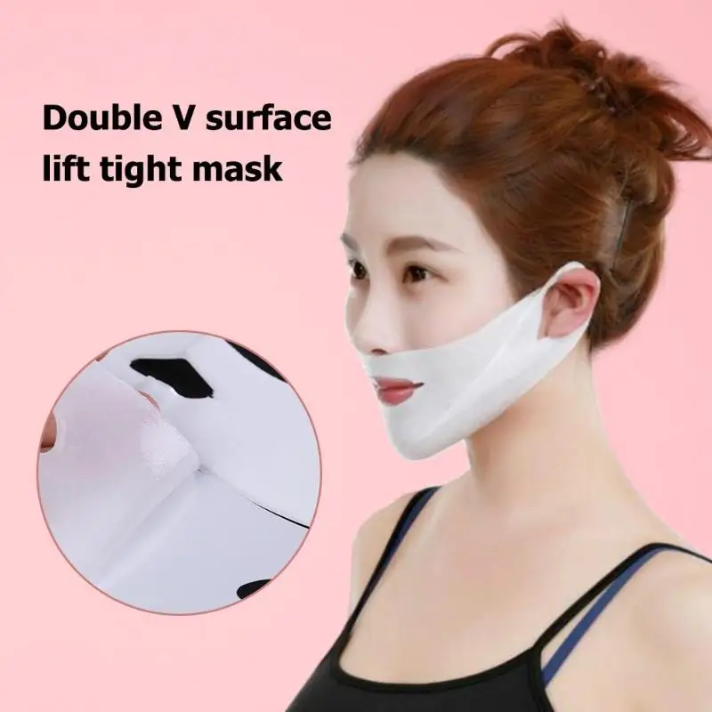 1 шт. 4D v-образная маска-лифтинг для лица для похудения подбородка лифтинг шелушение маска красота уход за кожей лица инструмент поддержка дропшиппинг