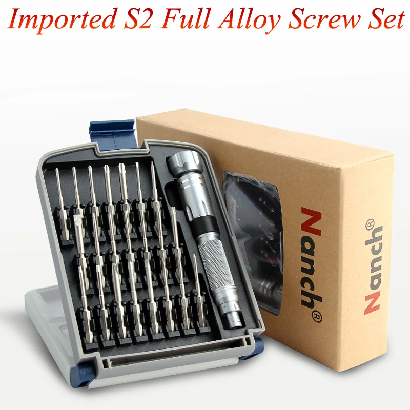 Kopen Staal Schroevendraaier Mobiele Telefoon Desktop Computer Tablet Teardown Repair Tool Schroevendraaier Bits Set S2