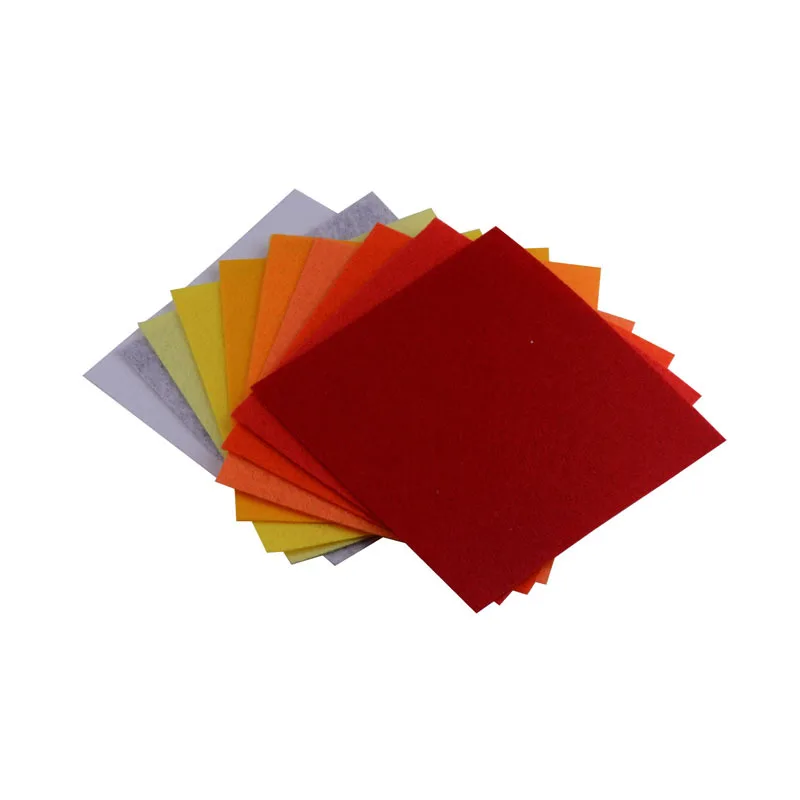 Цветовой гаммы DIY Войлок 15x15 см, 1 мм толщиной 40 шт./лот вы можете выбрать цвет группировка