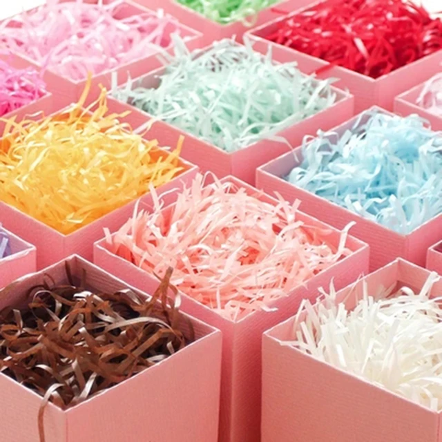 20g Shredded Paper Raffia Gift Box Gift Bag Filler Birthday Party Wedding  Decoration Crinkle Cut Paper Shred Packaging Gift Bag - AliExpress