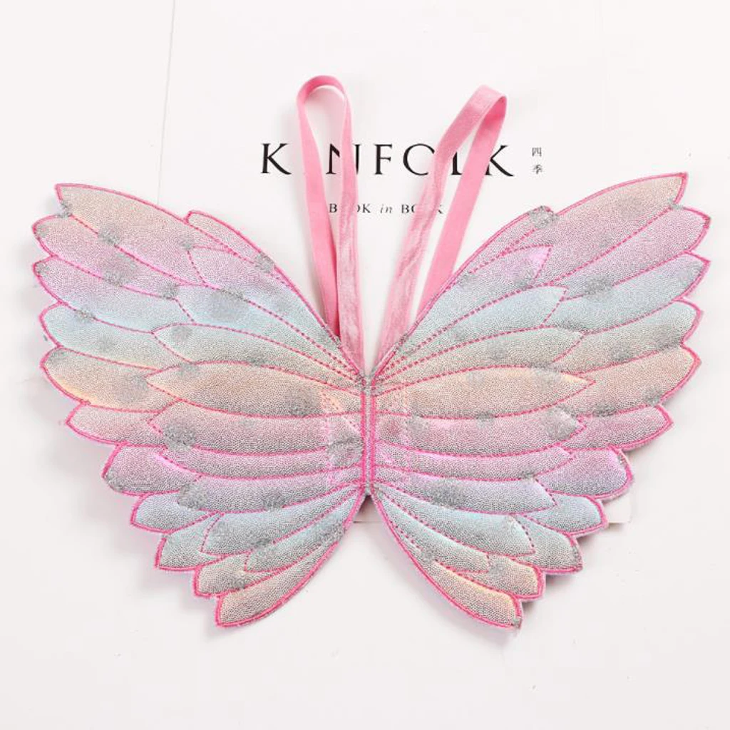 Kids Girls Butterfly Wings Fairy Cape Funny Dress Party Costume Accessories