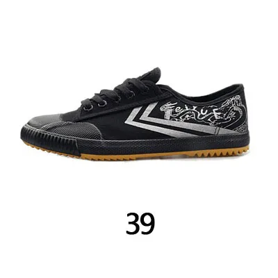 Black Silvery 39 Feiyue кунг-фу Мужская обувь повседневные кроссовки Canva удобные легкие кроссовки Тай Чи, боевые искусства нарисованные граффити Feiyue обувь - Цвет: Black Silvery 39