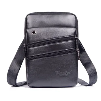 

New Men Oil Wax leather First layer Cowhide Travel Cross Body Messenger Shoulder Fashion High Quality Sling Chest Bag