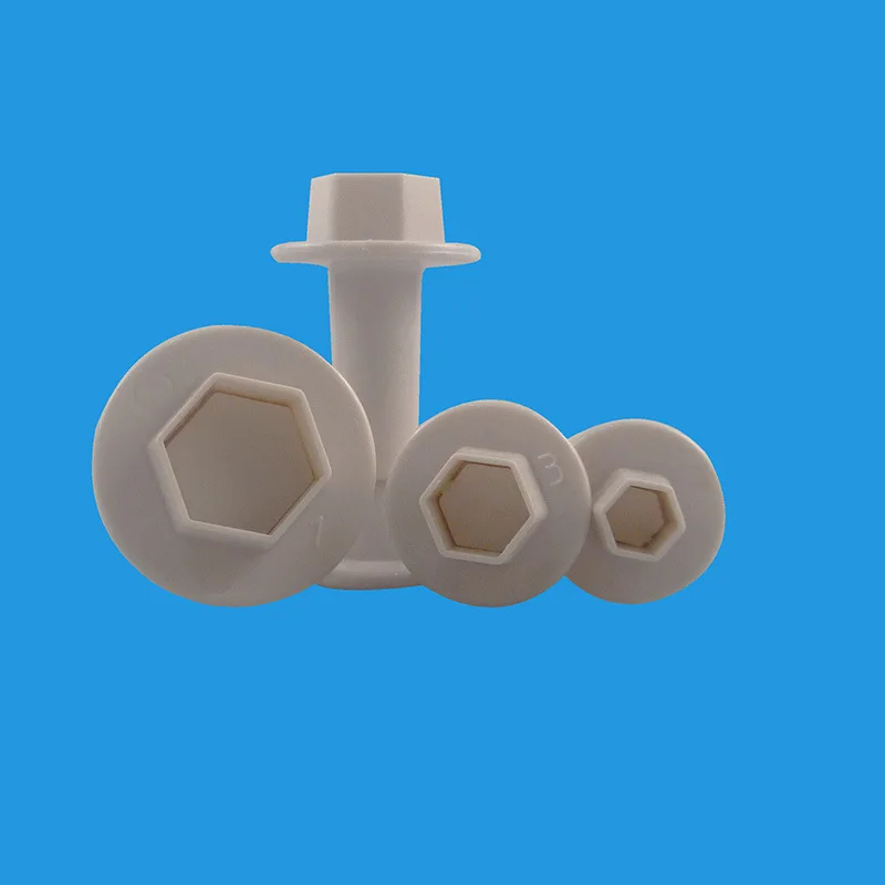

1SET Football Soccer Hexagon Fondant Plunger Molds Cutters Embosser Sugar Craft Moulds Fondant Cake Dessert Decorating DIY tools