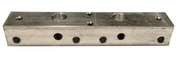

A Wanhao MAKERBOT 3D printer MK10 Extruder Dual Head Mount Bar Bracket Block dual cooling Wanhao D4 D4S Metal aluminum Bar Mount