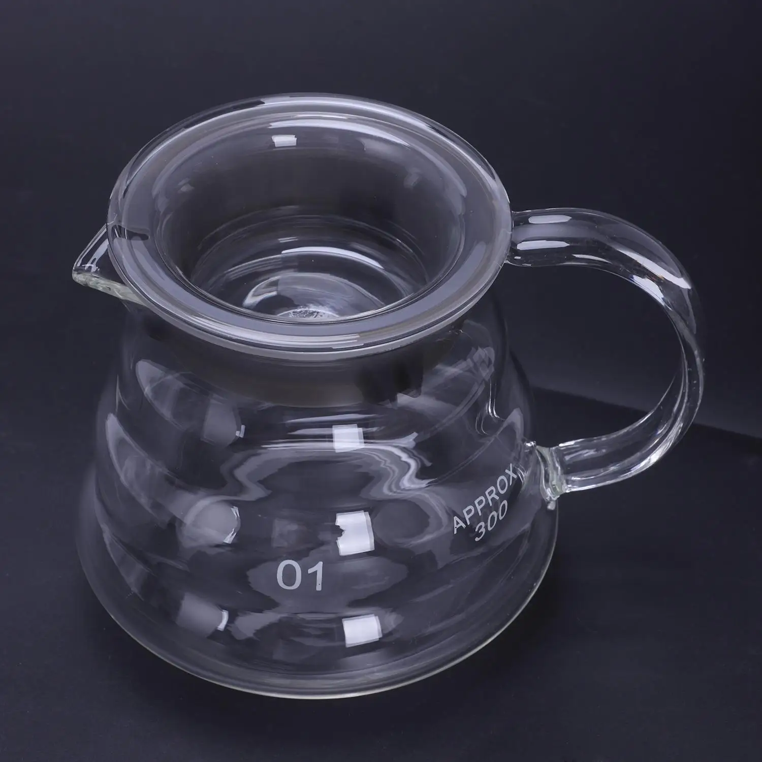 LUDA-V60 залейте более стеклянный диапазон кофейный поднос Carafe капельная Кофеварка Кофе чайник варочная бариста Percolator Clear