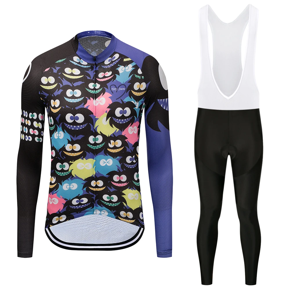 

2019 long sleeve cycling jersey set pro triathlon suit bicycle clothes men bike clothing kit sport mtb uniform maillot outfit