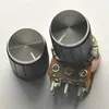 black aluminum potentiometer knob 15x17x6