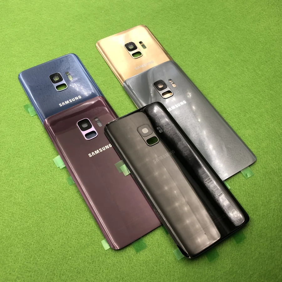 Задняя крышка батарейного отсека для Samsung Galaxy S9 Plus G965 G965F G960 G960F замена корпуса +