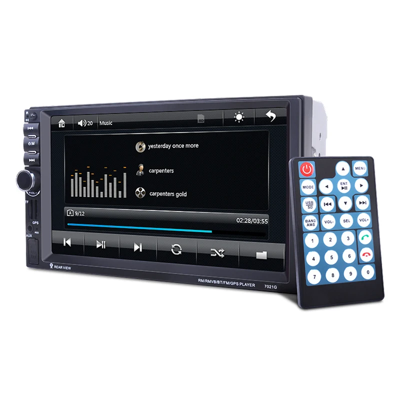 7021G 7 Inches Car Stereo Audio MP5 Player GPS Navigation Support TF USB AUX FM Radio With Camera Rearview Camera Map Of Europe 7021G 7 Inches Car Stereo Audio MP5 Player GPS Navigation Support TF USB AUX FM Radio With Camera Rearview Camera Map Of Europe