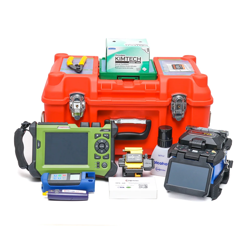 Orientek FTTH Tool Kit T45 Fusion Splicer with OTDR Combos SV20A SM 1310/1550nm T25M Optical Power Meter T10 VFL 5KM | Мобильные