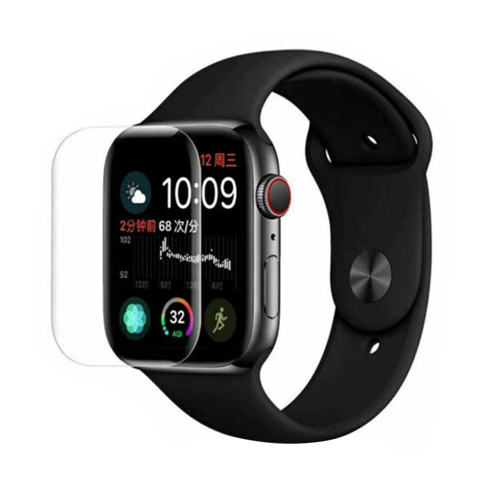 6D изогнутое закаленное стекло для Apple Watch 38 мм 42 мм 40 мм 44 мм iWatch Series 4 3 2 1 полное покрытие Защитная пленка для экрана - Цвет: transparent