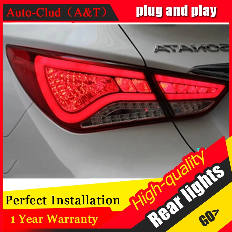 

AUTO.PRO 2011-2014 For Hyundai Sonata taillights car styling Sonata 8 rear lights drl rear lamp signal+brake+reverse parking