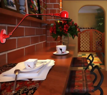 

Retro Loft Industrial LED Vintage Wall Lamp light With Long Arm , Wall Sconce Arandela De Pared