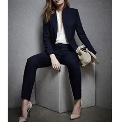 Индивидуальный популярный новый женский костюм высокого качества, костюм из двух предметов (куртка + брюки), женский деловой костюм