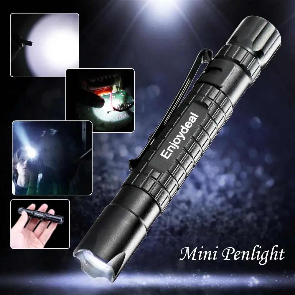 Waterproof Pen Light Torch LED Lights Hunting AAA Tactical Pen Light