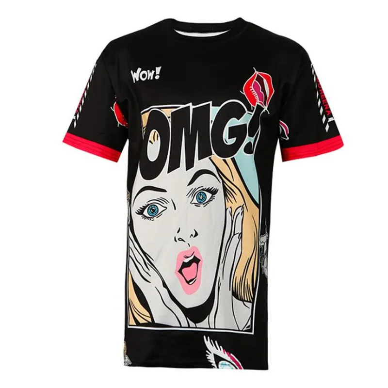 Гайавате Camisetas Mujer мультфильм печатных жен. Футболка с длинными рукавами летняя