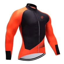 Зима sobycle Orange team pro велосипедная майка MTB Ropa Ciclismo Мужская и Женская Термальная флисовая одежда для велоспорта