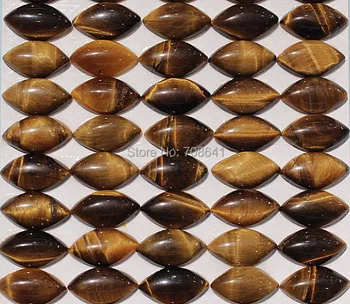 

7x13mm New Tiger eye stone Marquise Dome Cabochons Stone Flatback CABs Jewelry Cabochon Wholesale