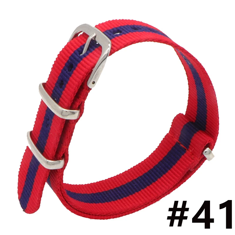 luxury  Watch Band Luxury Nylon Fabric 18mm 20mm 22mm Alloy Buckle Watch Accessories Colorful Band Bracelets Sports Band