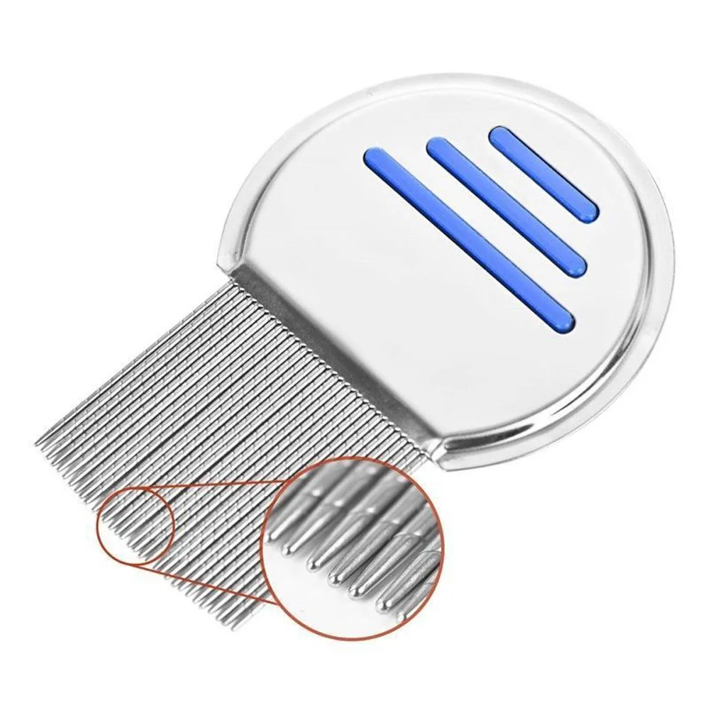 

1pcs Pets Cats Dogs Lice Comb Stainless Steel Metal Teeth Remove Nits Brush Pet Terminator Lice Combs