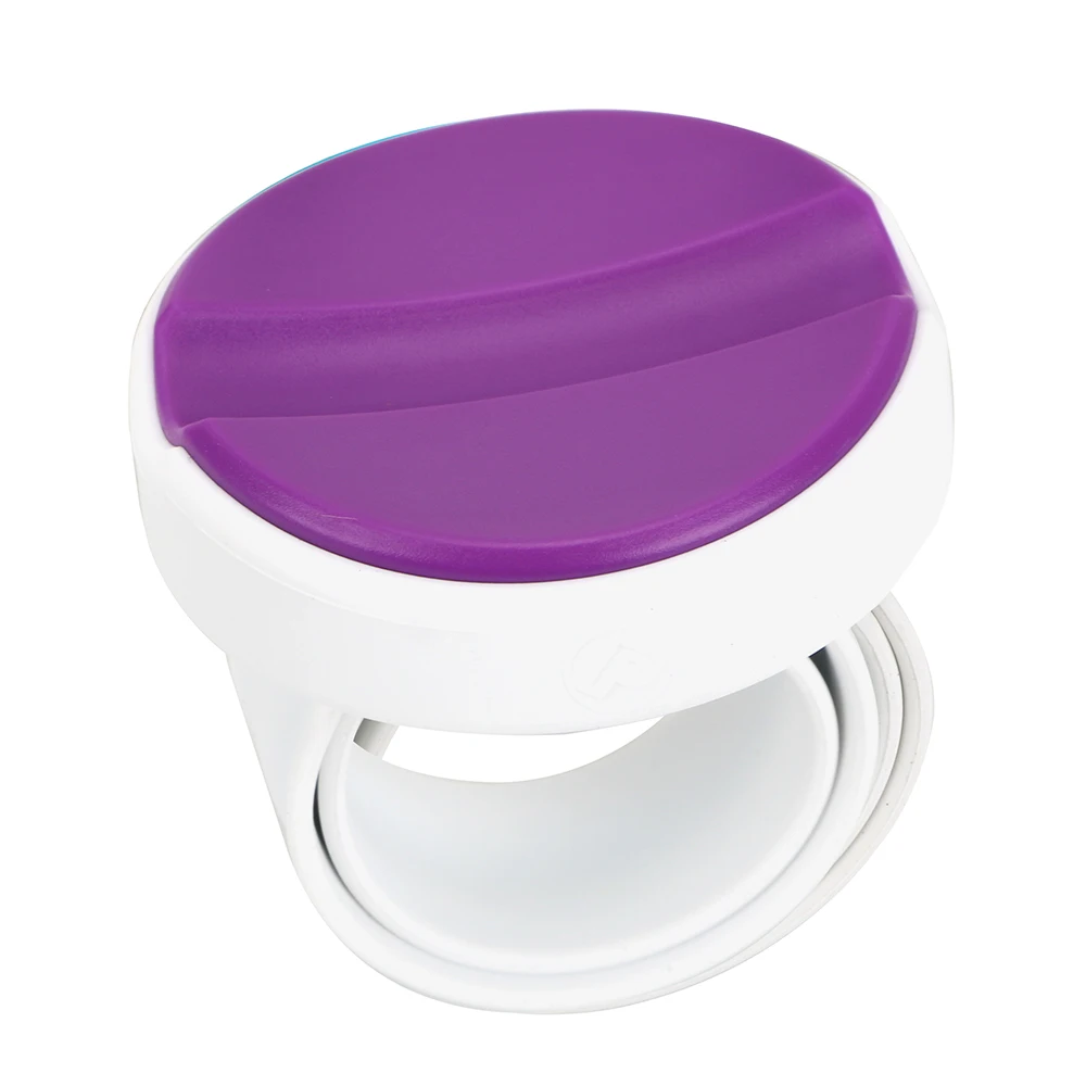 NICEYARD портативный магнитный Catcher резьба иглы комплект инструмент Pin Подушка наручные ящик для хранения швейных принадлежностей для домашнего хранения - Цвет: Фиолетовый