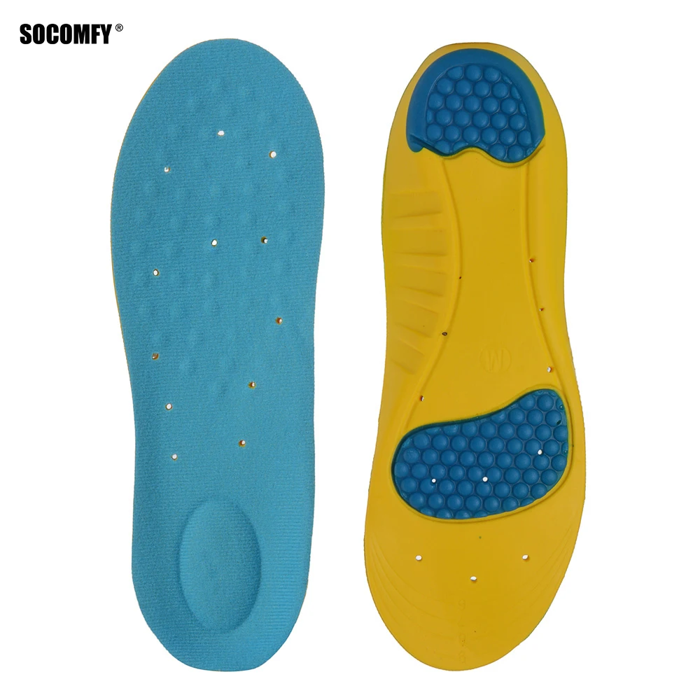 SOCOMFY Gel Sport Insoles Sweat Absorption Pads Running Sport Shoe Inserts Breathable Insoles Foot Care Expert Men And Women SOCOMFY Gel Sport Insoles Sweat Absorption Pads Running Sport Shoe Inserts Breathable Insoles Foot Care Expert Men And Women
