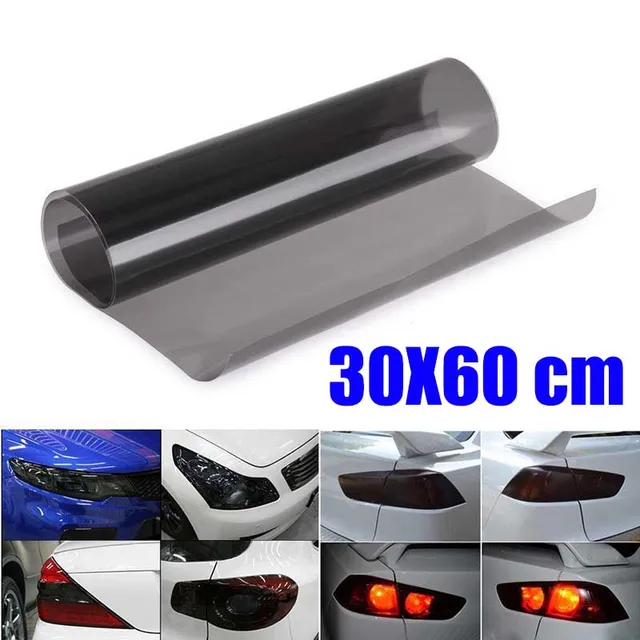 mayitr 60x30cm dark black car light vinyl film auto headlight vinyl sheet auto