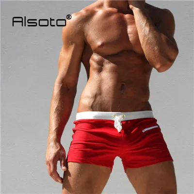 Новые сексуальные плавки для мужчин, купальный костюм Sunga,, мужские плавки, плавки, пляжные шорты mayo sungas de praia homens calzoncillos - Цвет: Red