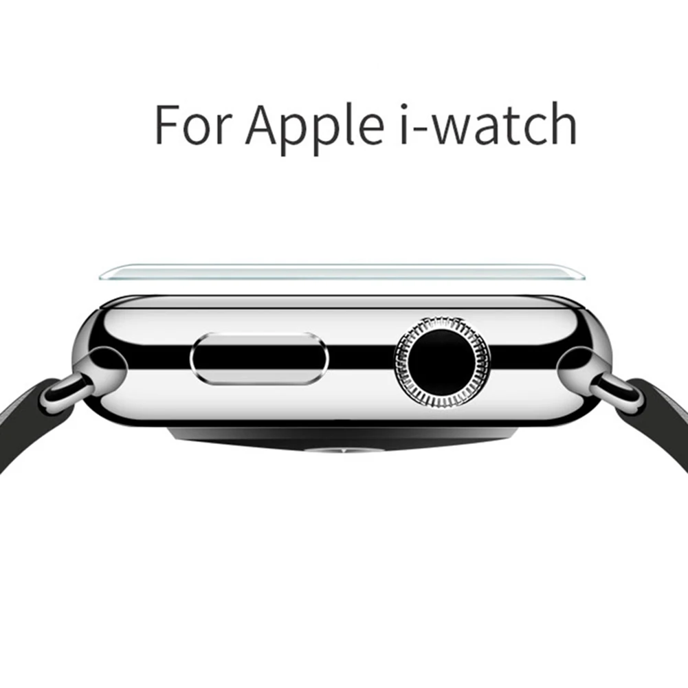 Закаленное стекло HD полный экран Защитная пленка для Apple Watch 1 2 3 серии 38 мм/42 мм