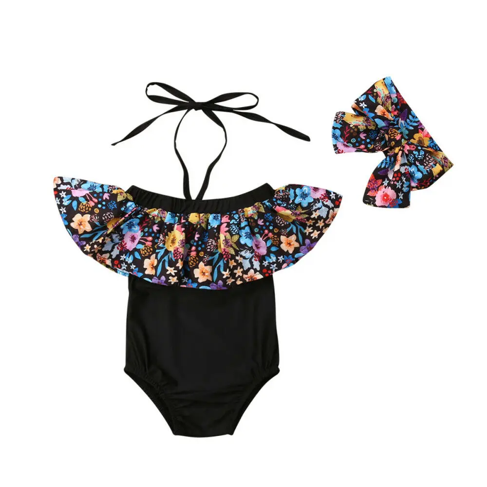 2019 Hot sale Baby Girl Flower Ruffle 2PCS print sexy monokini Summer Kids Bikini Set Swimwear Swimsuit Bathing Suit 2019 Hot sale Baby Girl Flower Ruffle 2PCS print sexy monokini Summer Kids Bikini Set Swimwear Swimsuit Bathing Suit