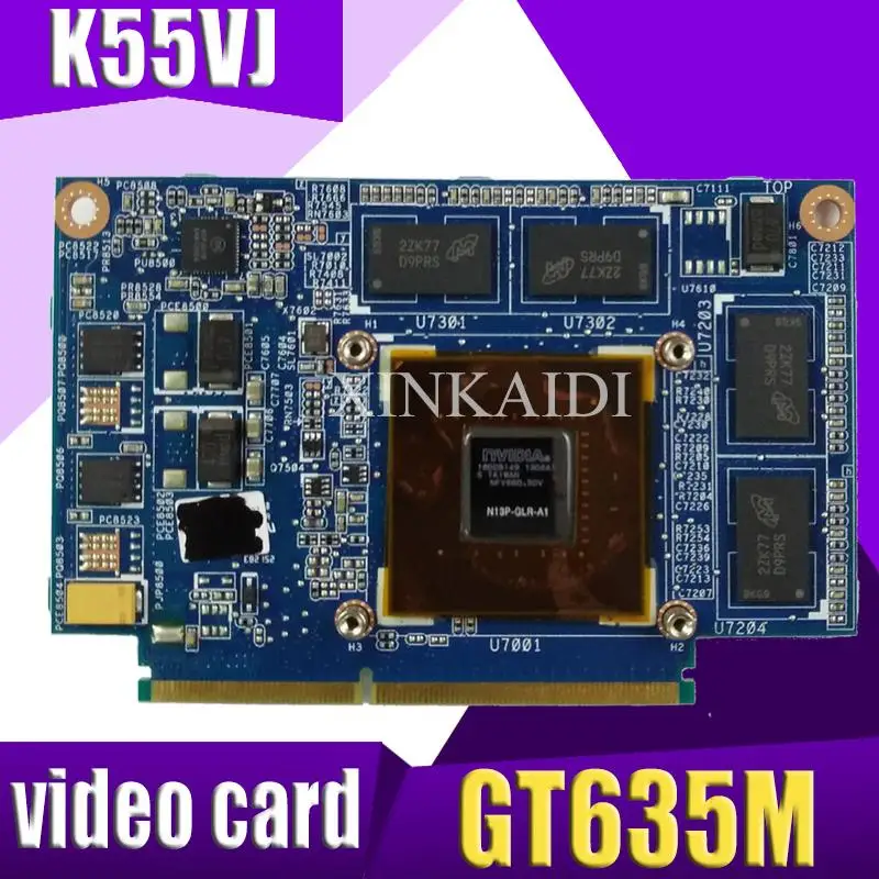 XinKaidi K55VJ GeForce GT635M N13P-GLR-A1 2 Гб видеокарта памяти для ASUS K55VM графическая карта
