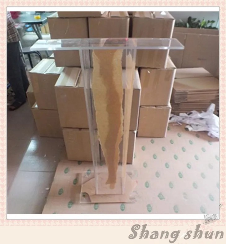 Modern Design Acrylic Podium Cheap Speaker Stands Clear Plastic Church