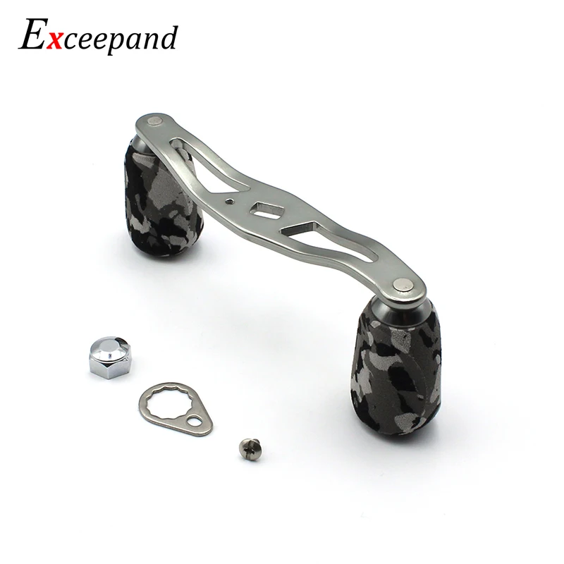 Exceepand Gray CAMO Knob Grip Gunsmoke Color Metal Handle Fishing Reel Handle for Abu Garcia Daiwa Saltwater Baitcasting Reel Exceepand Gray CAMO Knob Grip Gunsmoke Color Metal Handle Fishing Reel Handle for Abu Garcia Daiwa Saltwater Baitcasting Reel