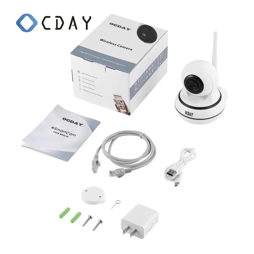 2x 960P WiFi Wireless CCTV Outdoor Smart Security Audio W// Mic Dome PT IP Camera