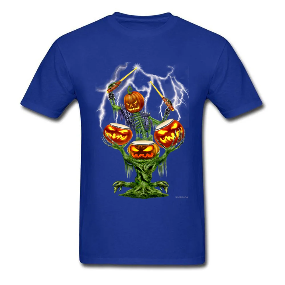 Halloween Pumpkin Drummer_blue